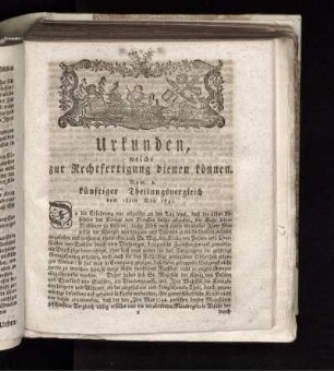 Urkunden, welche zur Rechtfertigung dienen können.