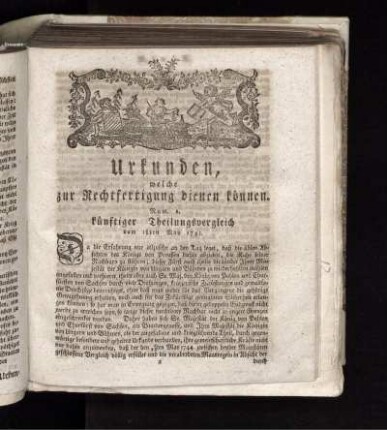 Urkunden, welche zur Rechtfertigung dienen können.