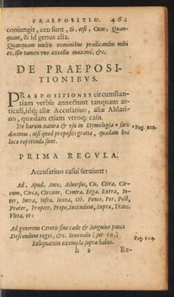 De Praepositionibus.
