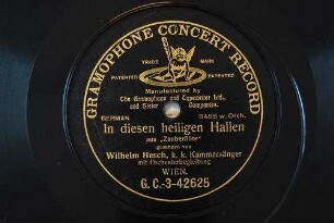 In diesen heiligen Hallen : aus "Zauberflöte" / [W. A. Mozart]