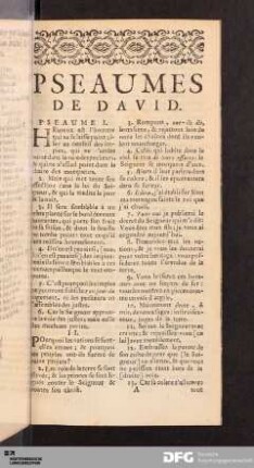 Pseaumes de David.