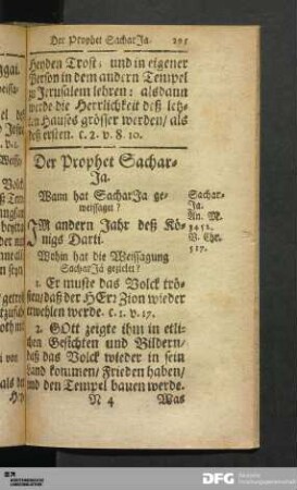 Der Prophet Sachar-Ja