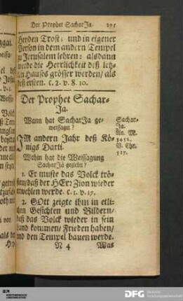 Der Prophet Sachar-Ja