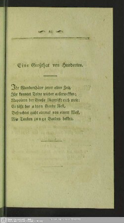 Eine Großthat von Hunderten