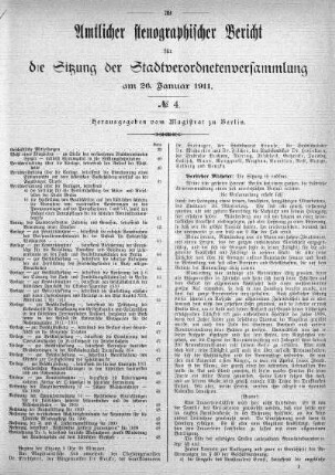 No. 4, 26. Januar 1911