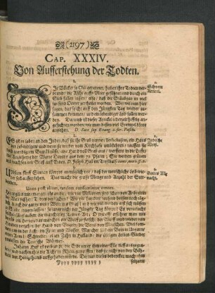 Cap. XXXIV. Von Aufferstehung der Todten.