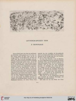 Lithographien von P. Bonnard