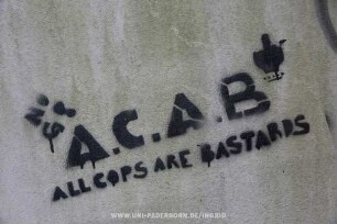 A.C.A.B ALL COPS ARE BASTARDS
