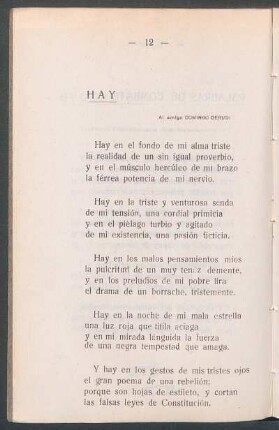Hay : Al amigo Domingo Derudi