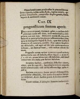 Cap. IX. prognosticum fontem aperit.