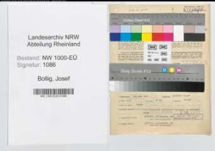 Entnazifizierung Josef Bollig, geb. 20.05.1907 (Feuerwehrmann)