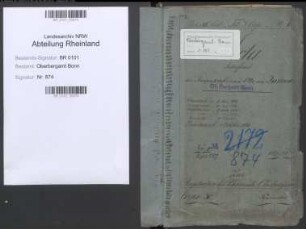 Zastrow, Otto von 16.11.1828 - 15.03.1899; Bergrat; ausgeschieden 1890, Prüfungs- u. Personalakten Band 2