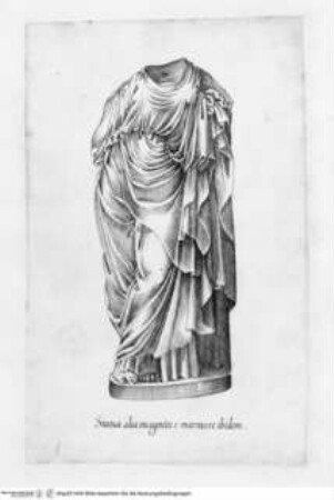 Antiquarum Statuarum Urbis Romae, Liber primus, 1. ed. - Statua alia incognita ...