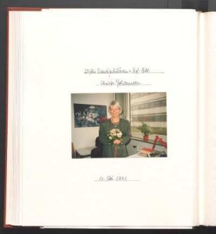 25 jähr. Dienstjubiläum v. Dipl.-Bibl. Christa Johannsen. 11. Okt. 1991
