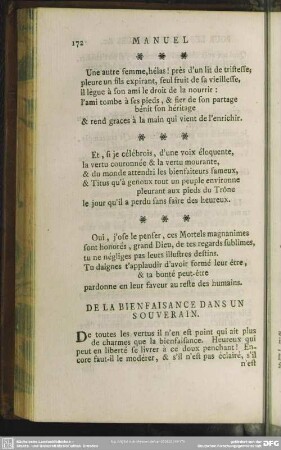 De La Bienfaisance Dans Un Souverain