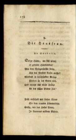 9. Die Hausfrau