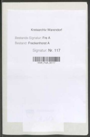 Rechnungsbelege Kirchspiel Enniger