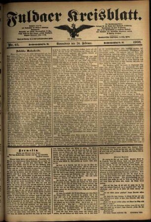 Ausgabe vom Samstag, den 24. Februar 1906.