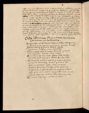 131v, Octo librorum Physicorum summa carmine comprehensa.
