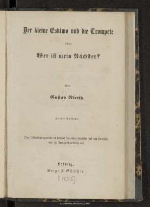 Der kleine Eskimo und die Trompete, oder: Wer ist mein Nächster?