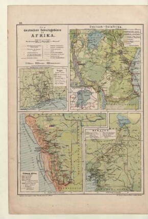 Die deutschen Schutzgebiete in Afrika, Deutsch-Ostafrika, Südwest-Afrika, Kamerun