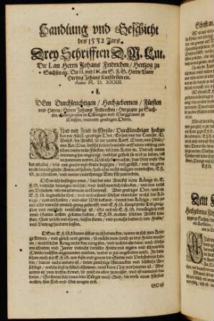 Handlung und Geschicht des 1532 Jars.