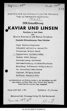 Kaviar und Linsen