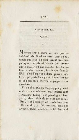 Chapitre IX. Suicide