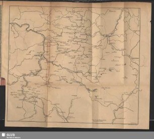 Faltkarte: Gebiet des nordböhmischen Excursionsclubs
