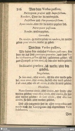 Von dem Verbo passivo