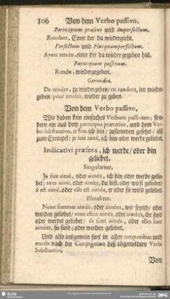 Von dem Verbo passivo