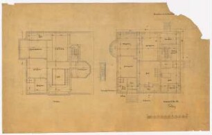 Kunstgewerbeausstellung 1904, Breslau Einfamilienhaus: Nord- und Ostansicht