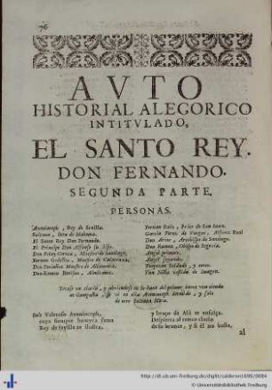 El Santo Rey Don Fernando, Segunda Parte.