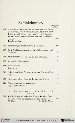 Schlafzimmer (Nr. 235-254)