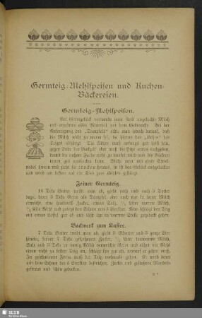 Germteig-Mehlspeisen und Kuchen-Bäckereien