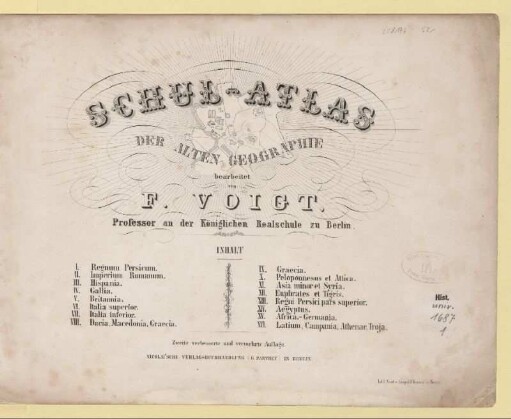 Schul-Atlas der alten Geographie