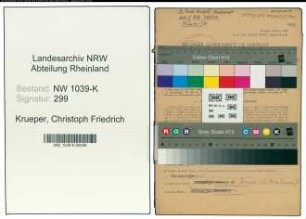 Entnazifizierung Christoph Friedrich Krueper , geb. 20.07.1905 (Studienrat)