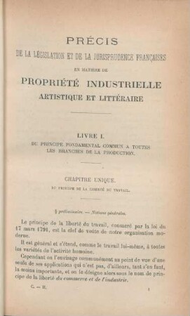 Précis de la législation et de la jurisprudence francaises en matière de propriété industrielle artistique et littéraire