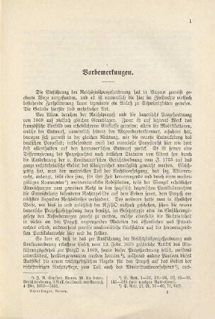 Die Civilprozeßordnung für das Deutsche Reich : erl. von L. Gaupp, 1. Die auf den Civilprozeß bezüglichen Normen des bayerischen Landesrechts : im Anschluß an die Reichscivilprozeßordnung