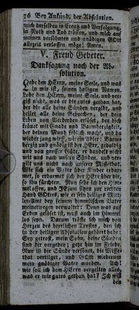 V. Freud-Gebeter.