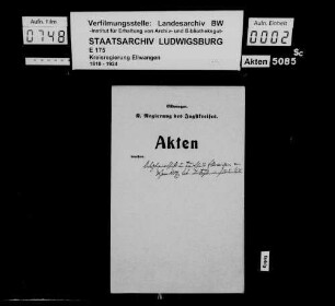 Lästige Anlagen, OA Ellwangen