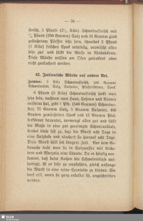 62. Italienische Würste auf andere Art
