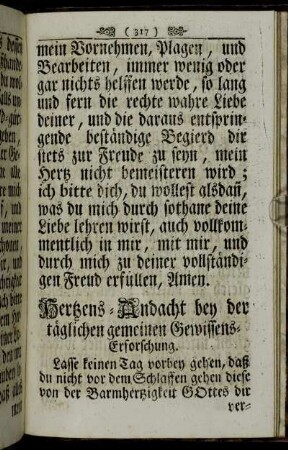 Hertzens-Andacht bey der täglichen gemeinen Gewissens-Erforschung.