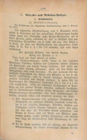 C. Gesinde- und Arbeiter-Polizei