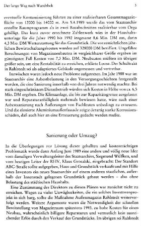 Sanierung oder Umzug?