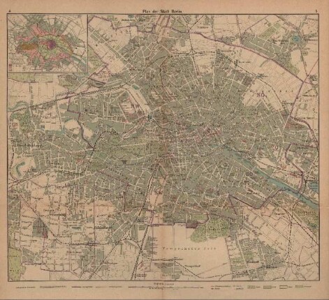 Plan der Stadt Berlin