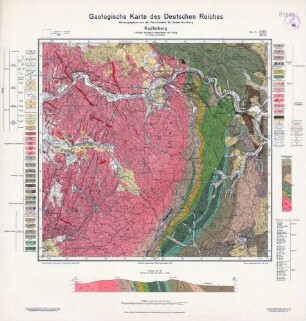 3010 5161 Kupferberg, Geologische Karte des Deutschen Reiches