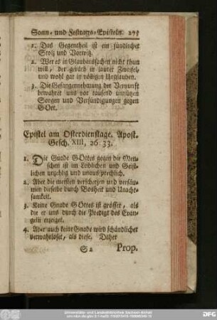 Epistel am Osterdienstage. Apost. Gesch. XIII, 26 - 33.