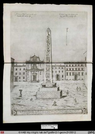 Ein Obelisk in Rom.