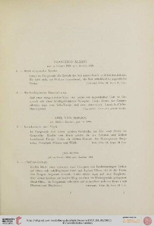 [Gemälde älterer und neuzeitiger Meister] (Nr. 1-71)